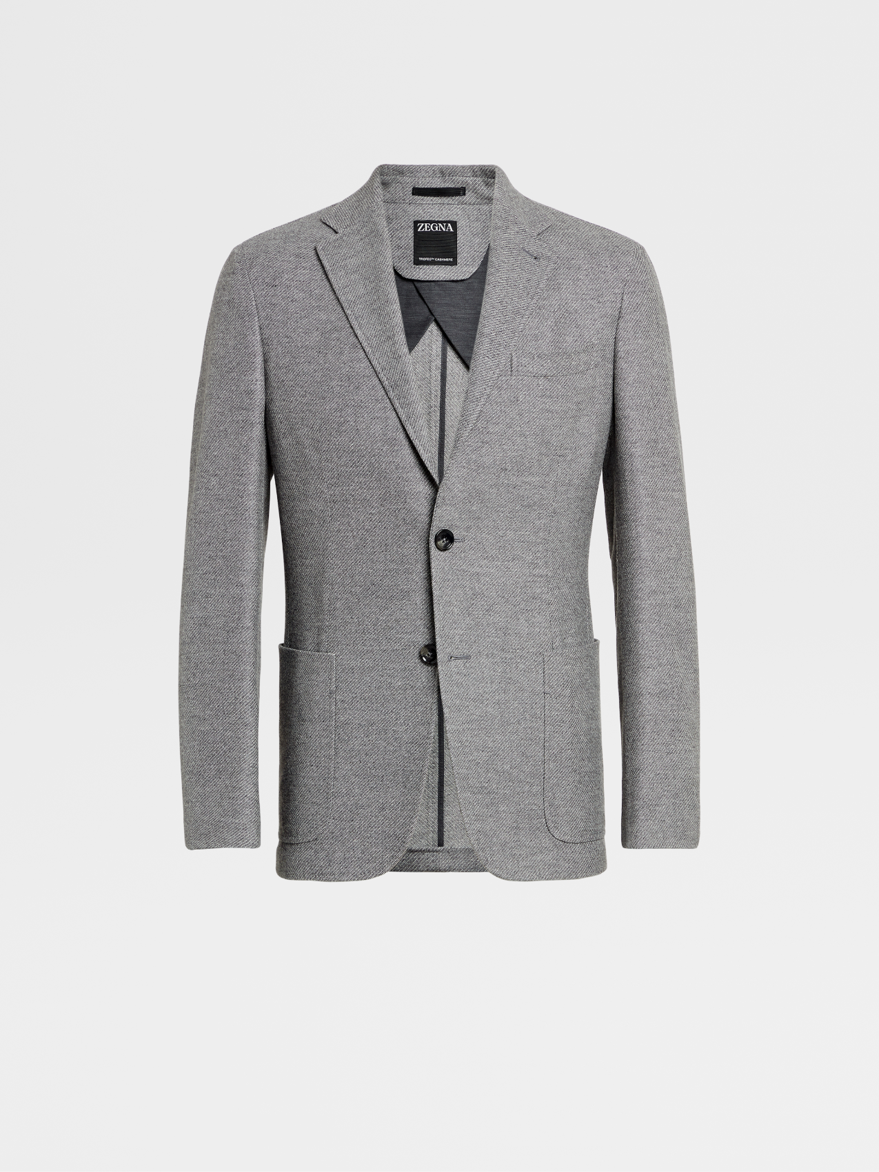Chaqueta Camisera en Trofeo™ Cashmere Gris Mixto